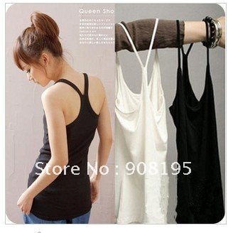 Free Shipping 2012 New Style Fashion Y Word Elastic Women Long Camisole /Render Camisole