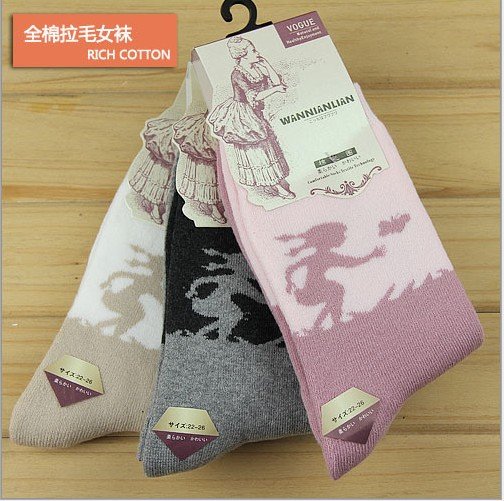 Free shipping/2012 new style for women '  winter socks 5pairs /lot