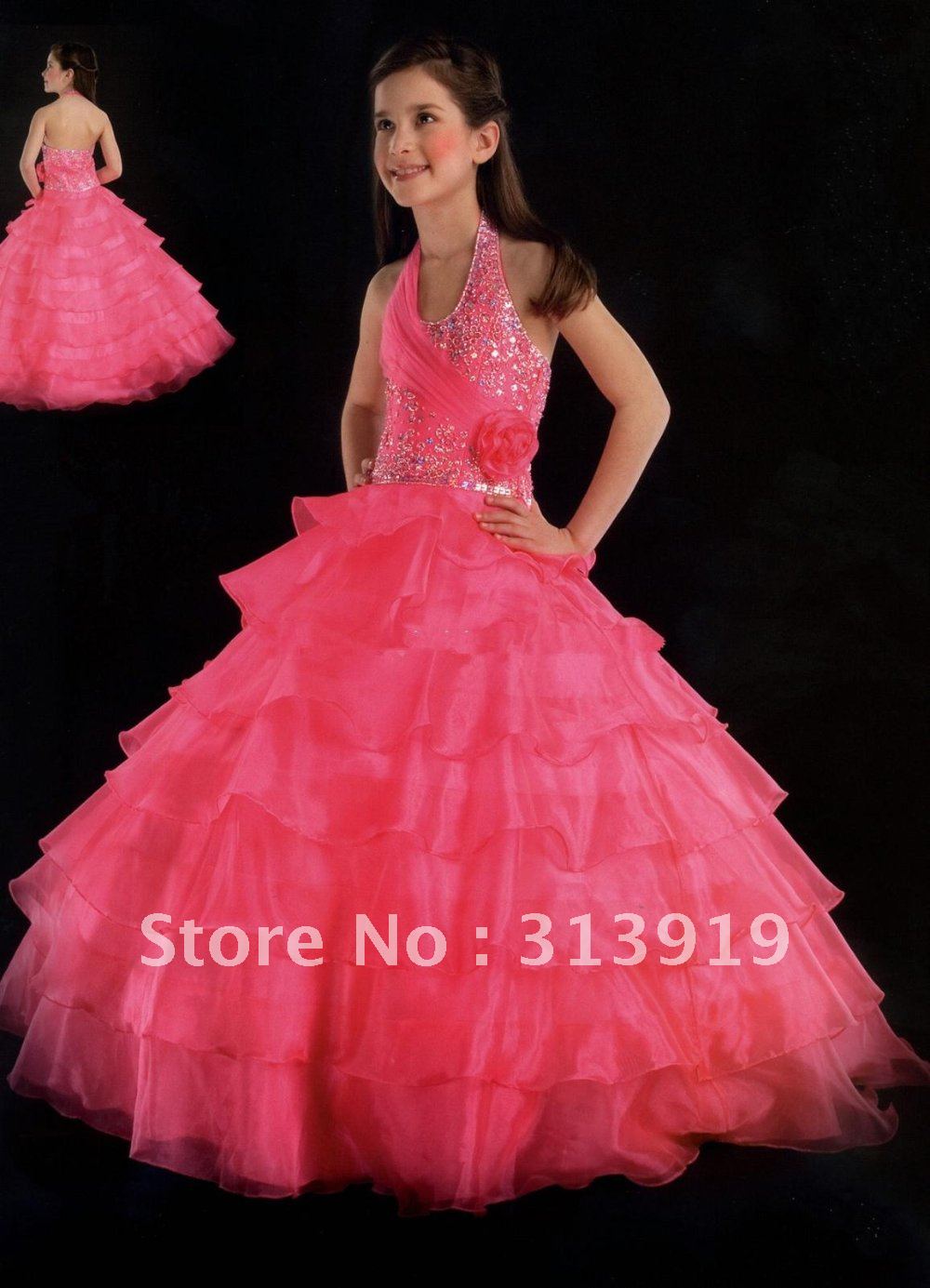 free shipping 2012 new style girl pageant dress long