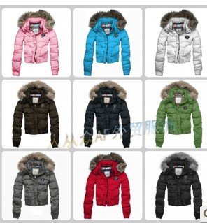 Free shipping 2012 New style warm ladies' Coat down Jackets hoodie 9 colors