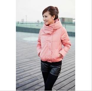 Free shipping , 2012 Newest Style Women 's Winter Warm High Neck Simple Parkas , Ladies' Fashion Outwears , Wholesale,A628