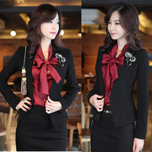 Free shipping 2012 OL outfit suit fashion female professional set skirt work wear 2140