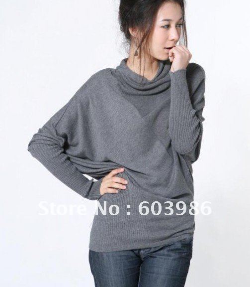 Free shipping 2012 qiu dong outfit new dress bat sleeve sweater