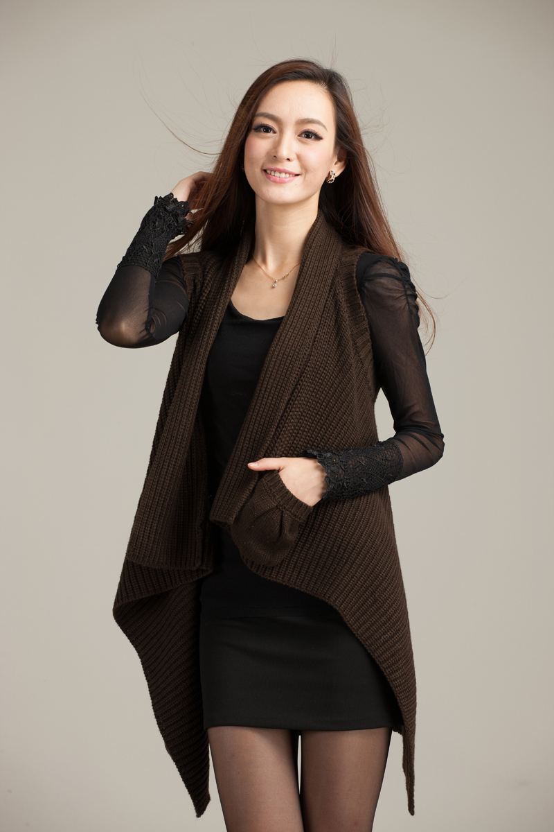 Free Shipping 2012 quality knitted sweater cape female