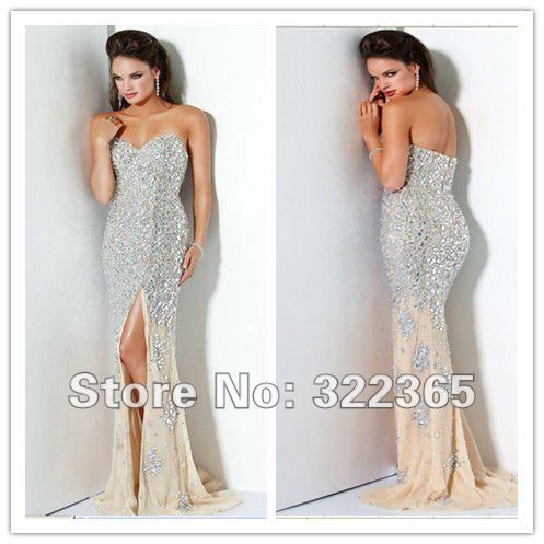 Free Shipping 2012 Sexy Fashion A-Line Sweetheart Off Shoulder Floor Length Chiffon with Sequined Evening Dress ra0002