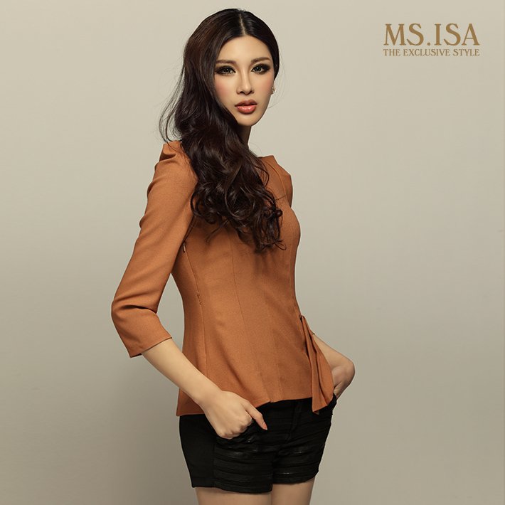 Free Shipping 2012 spring 0l formal bubble three quarter sleeve slim short design outerwear female shorts spring outerwear