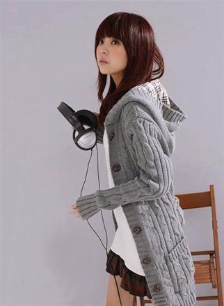 free shipping 2012 spring and autumn women's plus size YISHION slim medium-long plaid hat sweater outerwear