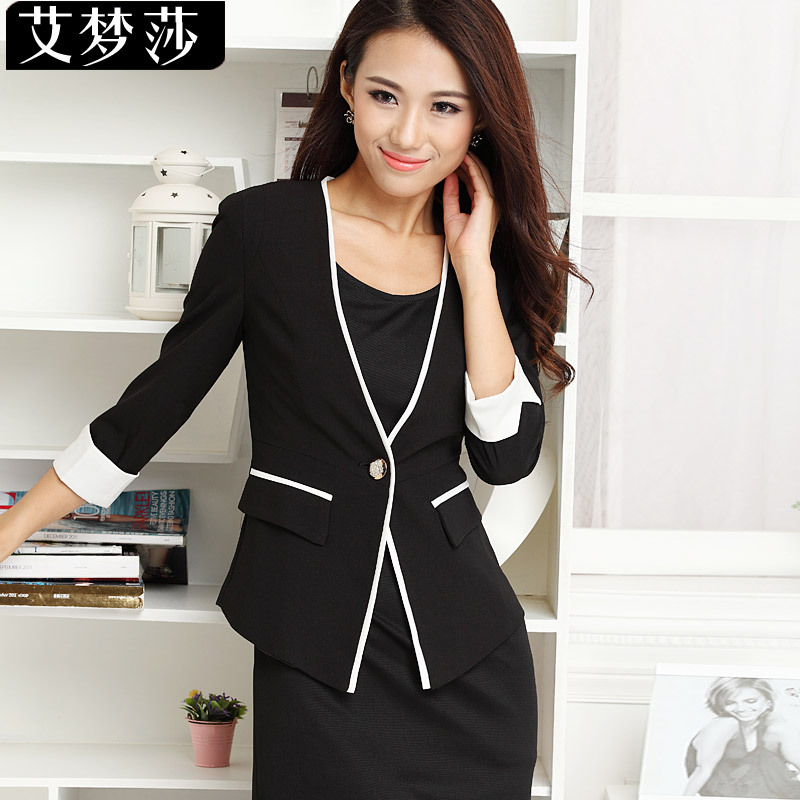 Free Shipping 2012 spring and autumn work wear set skirt one-piece dress women's long-sleeve fashion work wear