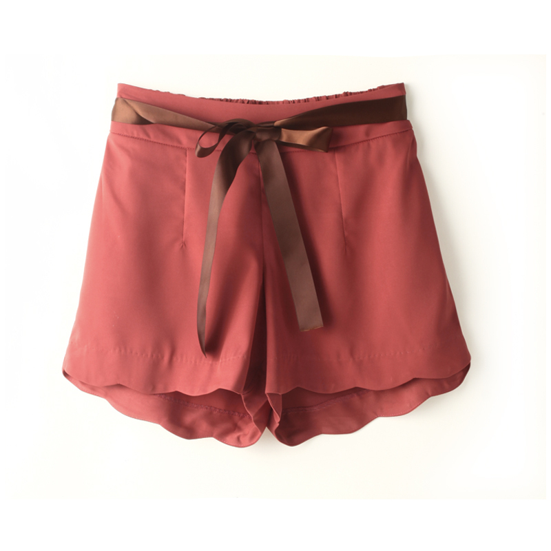 Free shipping* 2012 spring and summer women's loose ruffle ribbon shorts Women thermal trousers x7589 *NDK