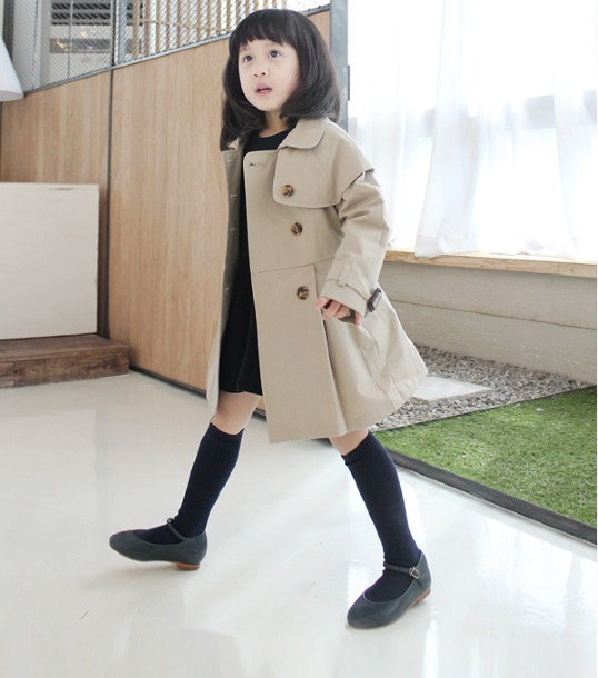 Free Shipping 2012 spring child fashion trench overcoat children's clothing outerwear
