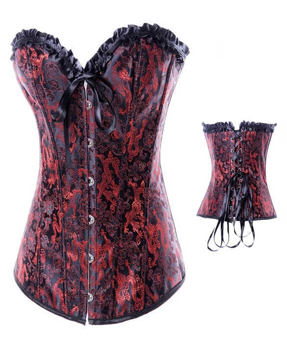 Free shipping 2012 spring royal corset vest corset women's basic underwear 8929