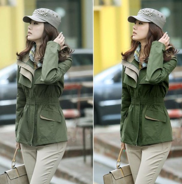 FREE SHIPPING 2012 spring/winter HOT SALE  solid color coat  / Slim waist outwear winter long coat  fashion lady jacket#F12036