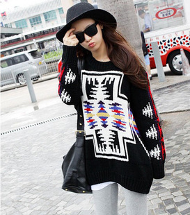 Free shipping 2012 street fashion women's cross color block decoration Camouflage computer embroidered fashion sweater dress