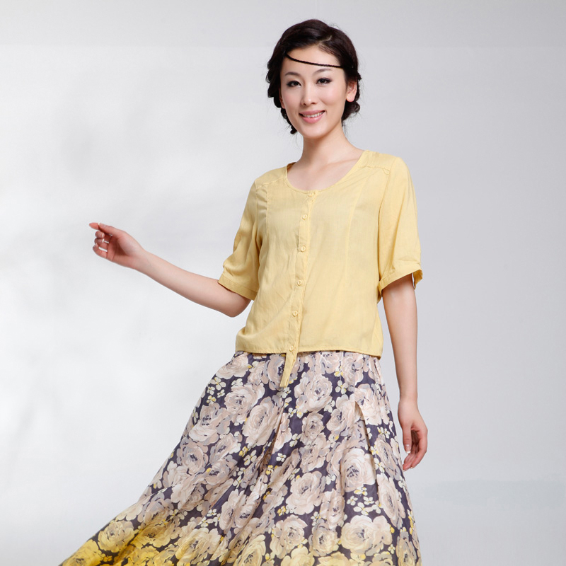 free shipping 2012 summer blouse coat short design fluid cardigan