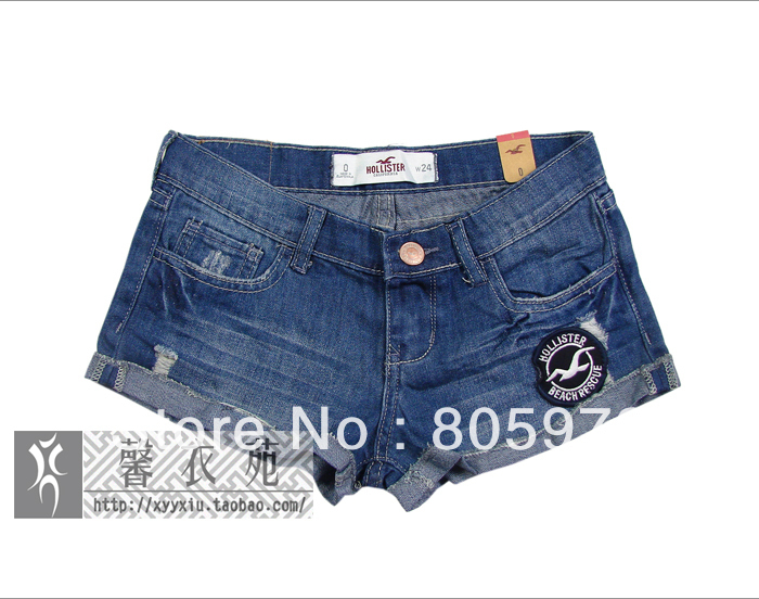 Free shipping 2012 Summer New style 100% denim sexy wholesale/retail 1pcs Button ladies' short fashion casual Shorts