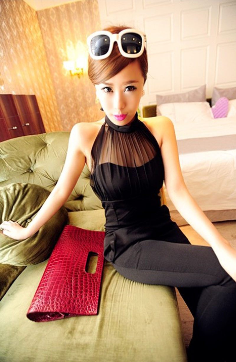 Free Shipping!2012 Summer Sexy Halter-neck jumpsuit For Ladies,Women's slim  Rompers wholesale