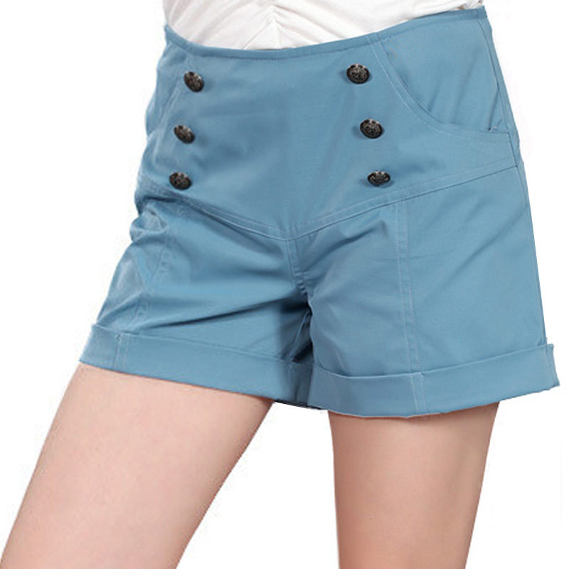 Free shipping! 2012 summer women's single-shorts cotton blending casual shorts female 1017