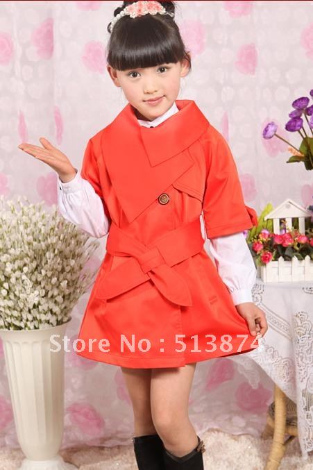 Free   shipping   2012 the new girl's trench coat