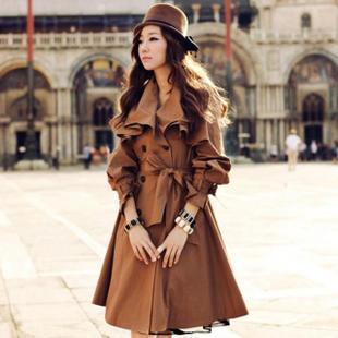 Free shipping 2012 trench women's autumn outerwear slim casual overcoat