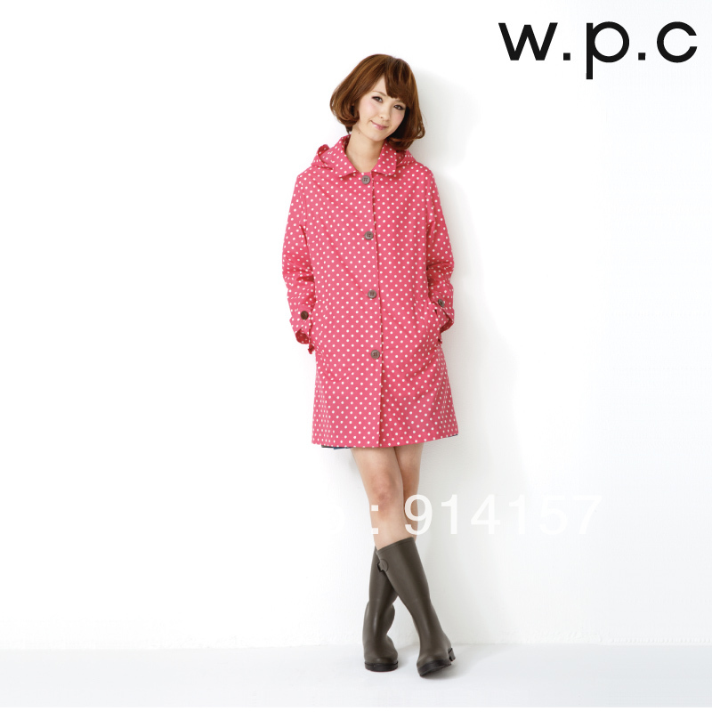 Free shipping! 2012 w . p . c fashion raincoat - pearl - r-1012