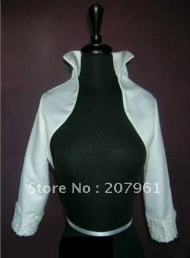 Free shipping !2012 white&ivory bridal Wraps/jacket  with beads  FF39