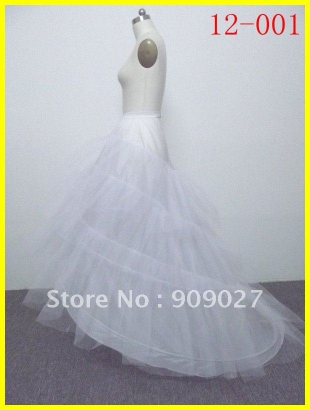 Free Shipping 2012 White Layered Pleats Bridal Wedding dresses Prom Gowns Quinceanera dress Petticoat