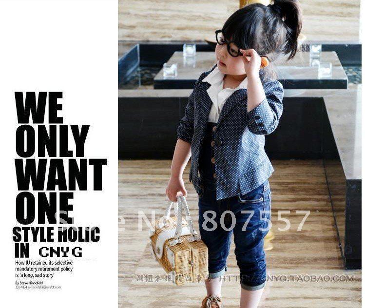Free shipping 2012 wholesale  10pcs/lot  new children overalls cheap kids jeans overall blue new arrival