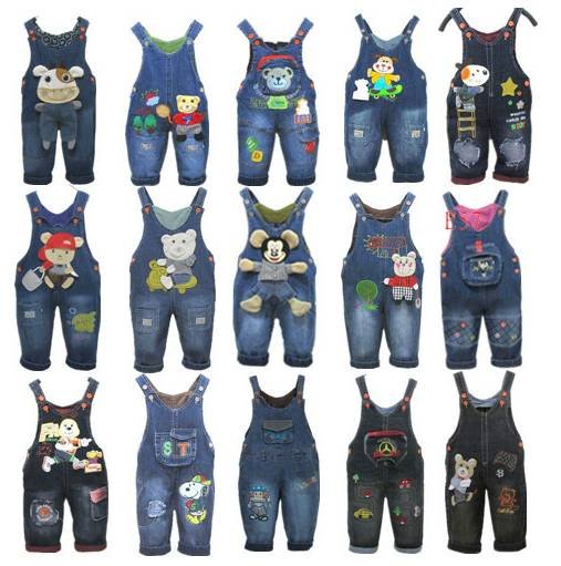 Free shipping 2012 wholesale autumn winter hot sale the Korean version girls boys suspender trousers