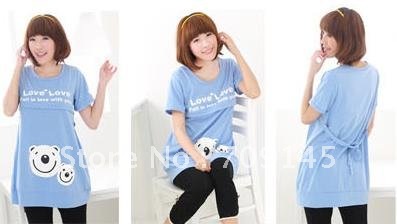Free Shipping 2012 Wholesale Fashion Lady Tees,New Style Corea Women's Maternity T-Shirts