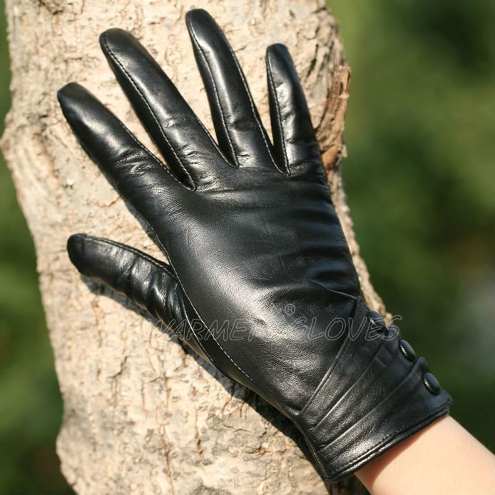 Free Shipping 2012 wholesale ladies winter warm  leather glove