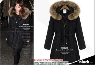 Free shipping-2012 winter double breasted overcoat with a hood cloak cape woolen trench outerwear women