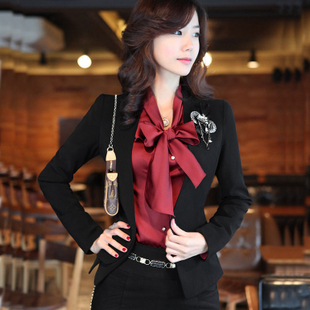 free shipping- 2012 winter fashion work wear women's professional set skirt formal work wear