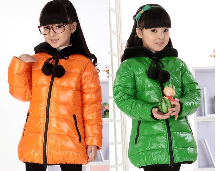 Free shipping  2012 Winter new children down coat fashion high quality thickening baby girls/kids down jacket