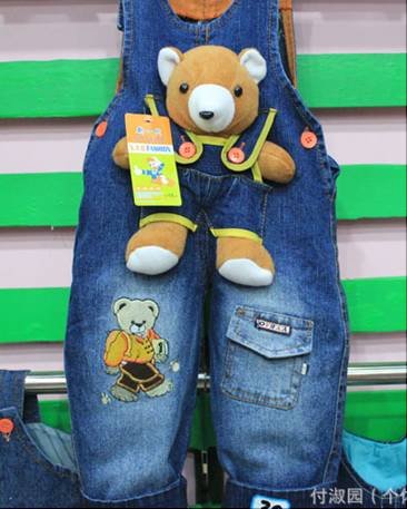 Free shipping 2012 winter new children's clothing , children's thicker jeans , baby overalls trousers