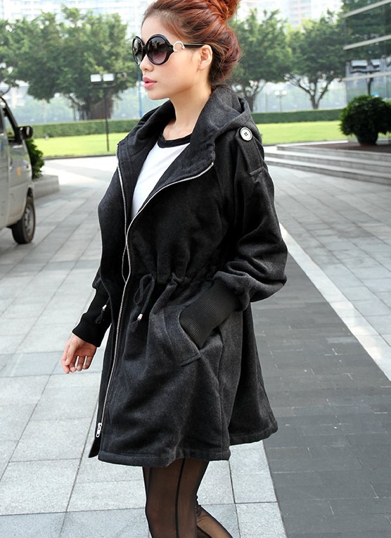 free shipping 2012 winter overcoat female trench outerwear fashion slim plus size trench sheep trophonema wool coat