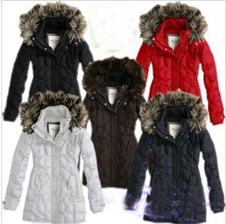 Free Shipping 2012 women's down jacket clothing winter hoodies fur long slim warm down jacket outwear coat