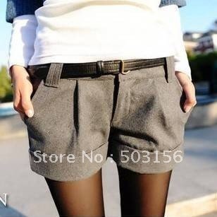 free shipping 2012 woolen shorts women's new arrival all-match boot cut jeans shorts ladies' pants