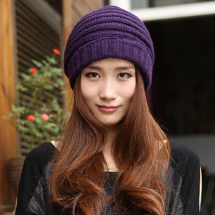 Free Shipping 2013 Autumn Winter Knitting Wool Hat for Women Caps Lady Beanie Knitted Hats Caps