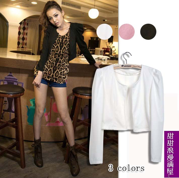 Free Shipping 2013 autumn women's 868210 casual all-match personality slim ol short design cardigan coat wholesale