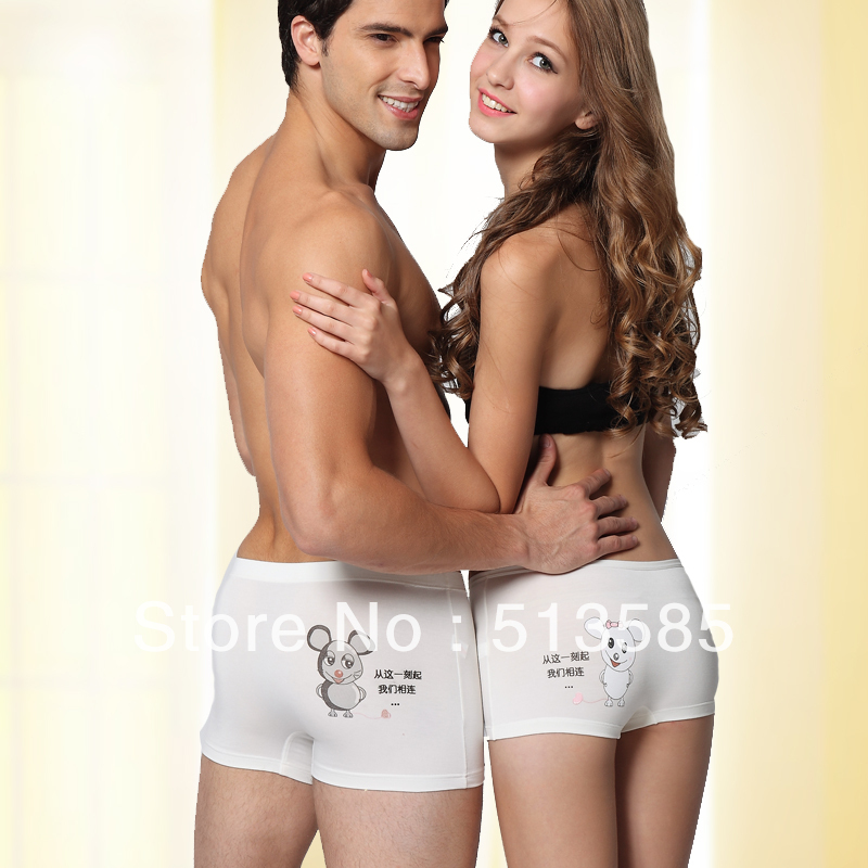free shipping 2013  boxer modal panties underwear white popular lovers birthday gift