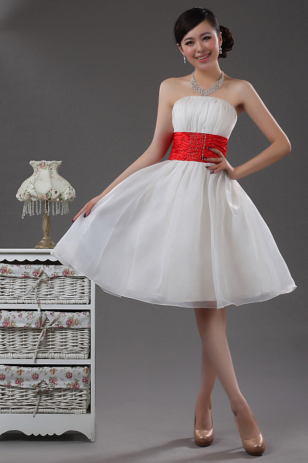 free shipping 2013 bridesmaid dress tube top design short formal dress