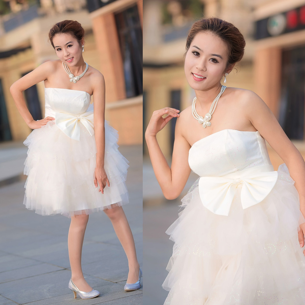 Free Shipping 2013 Celebrity Evening Dress Short Design, Fashion Weddings Bridesmaid Dresses Formal Prom Dress lf81