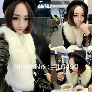 free shipping 2013 Colorful wardrobe fashion patchwork faux all-match short jacket white