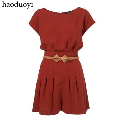 Free Shipping  2013 European and American women retro Slim bat sleeve Siamese jumpsuit