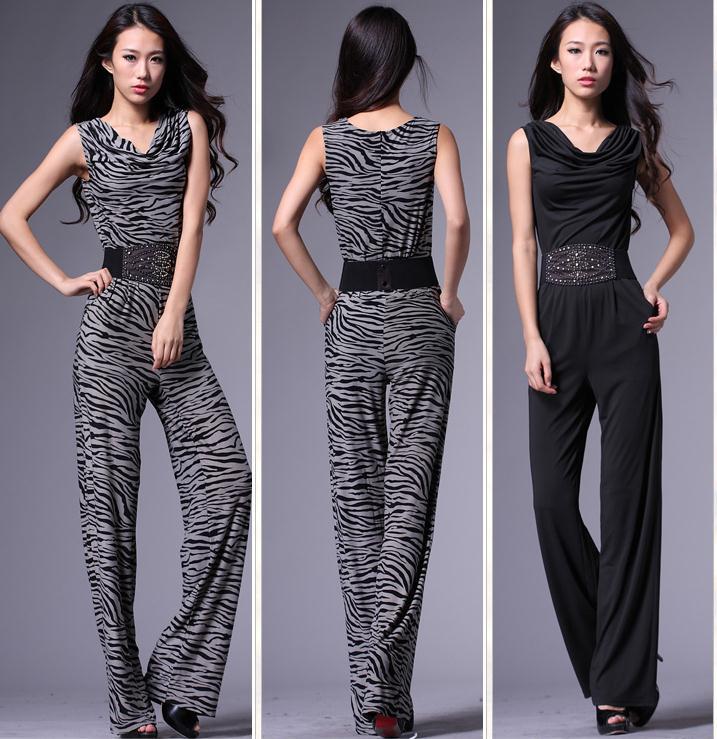 Free shipping 2013 European sttyle fashion slim women's jumpsuits big size C071