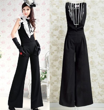 Free Shipping 2013 Fashion  Brand Women  elegant brief Rompers  , Ladies wide leg pants, Jumpsuit for women
