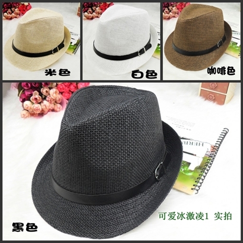 Free shipping 2013 fashion new arrived Sunbonnet  female summer hat male strawhat fedoras jazz hat lovers beach hat