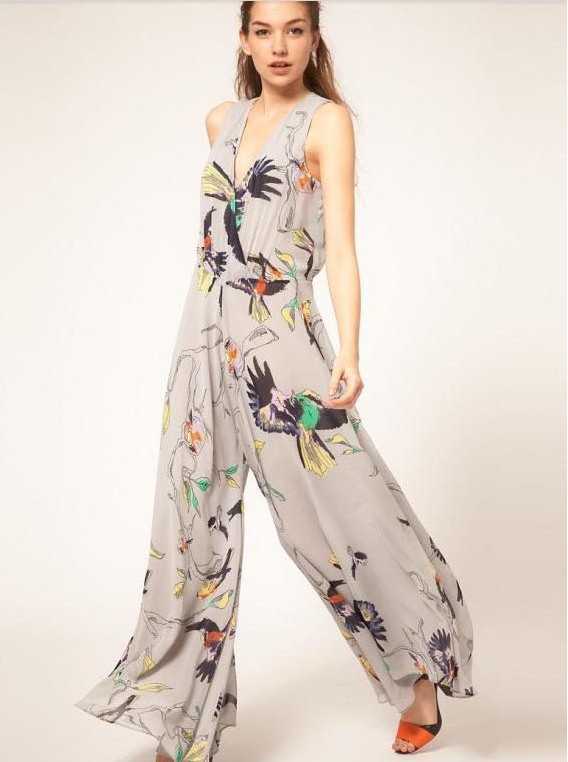 free shipping 2013 fashion printing lady Jumpsuits  notu1159