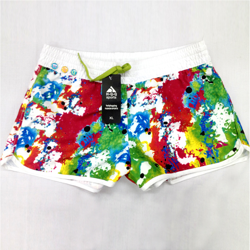 Free shipping 2013 fashion printing new  women's summer hot 5 colour Polyester beach pants shorts  pants7010