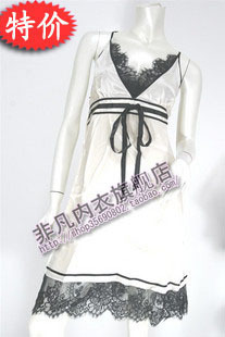 Free Shipping 2013 Fashion Silk 92227 laciness hanging skirts lounge sleepwear ###3838